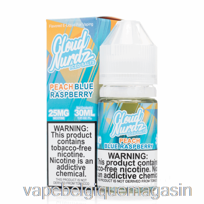 Vape Jetable Iced Peach Blue Razz - Cloud Nurdz Salts - 30ml 25mg